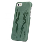 Чехол Vetti Craft Urban Case My Tattoo No 1 для Apple iPhone 5 (зеленый, кожанный)