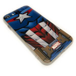 Чехол Marvel Avengers Hard case для Apple iPhone 8 (Captain America, пластиковый)