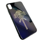 Чехол Synapse Glassy Case для Apple iPhone XS max (Elephant, гелевый/стеклянный)