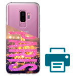 Печать на чехле для Samsung Galaxy S9 plus (прозрачный, гелевый)
