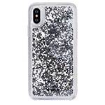 Чехол Comma Pattern case для Apple iPhone XS (серебристый, гелевый)