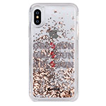 Чехол Comma Pattern case для Apple iPhone XS max (розово-золотистый, гелевый)