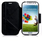 Чехол Momax The Core Smart Case для Samsung Galaxy S4 i9500 (черный, кожанный)