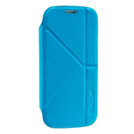 Чехол Momax The Core Smart Case для Samsung Galaxy S4 i9500 (синий, кожанный)