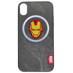 Чехол Marvel Avengers Leather case для Apple iPhone XR (Ironman, матерчатый)