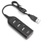 USB-хаб Deluxe USB Hub DUH4007BK универсальный (3 x USB-порта, USB 2.0, черный)