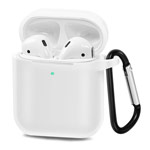 Чехол Synapse Buckle Case для Apple AirPods (белый, силиконовый)