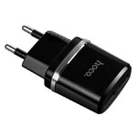 Зарядное устройство Hoco Smart Dual Charger C12 универсальное (сетевое, 2.4A, 2xUSB, черное)