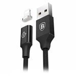 USB-кабель Baseus Insnap Magnetic Cable (Lightning, черный, 1.2 м, магнитный, 2A)