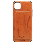 Чехол Coblue Creative Case для Apple iPhone 11 pro (коричневый, кожаный)