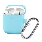 Чехол Synapse Buckle Case для Apple AirPods (голубой, силиконовый)