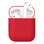 Чехол Synapse Fabric Case для Apple AirPods (красный, тканевый)