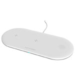 Беспроводное зарядное устройство Synapse Fast Wireless Charging Pad (белое, Fast Charge, QI, зарядка Apple Watch и AirPods)