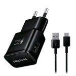 Зарядное устройство Samsung Travel Adapter универсальное (15W, Fast Charge, черное, USB Type C)