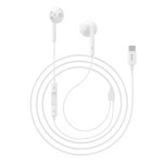 Наушники Hoco Acoustic Earphones L10 универсальные (USB Type C, белые, пульт/микрофон)