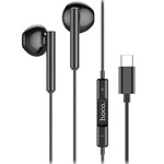 Наушники Hoco Stereo Earphones M65 универсальные (USB Type C, черные, пульт/микрофон)