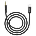 AUX-кабель Hoco Digital Audio Conversation Cable UPA13 (1 м, miniJack, Lightning, черный)