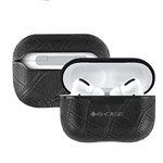 Чехол G-Case Monte Carlo Series для Apple AirPods pro (Black Croco, кожаный)