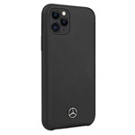 Чехол Mercedes-Benz Liquid Silicone Case для Apple iPhone 11 pro max (черный, силиконовый)