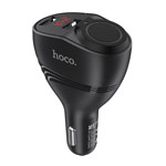 Зарядное устройство Hoco Car Charger Z34 универсальное (автомобильное, 3.1A, 2 x USB, индикатор, черное)