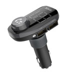 Зарядное устройство hoco In-Car Wireless FM Transmitter E45 универсальное (автомобильное, 2.4A, 2xUSB, FM-модулятор, черное)