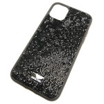 Чехол Swarovski Crystal Case для Apple iPhone 11 pro max (черный, гелевый)