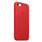 Чехол Apple iPhone 5S case (красный, кожанный)