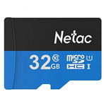 Флеш-карта Netac Memory Card microSD (32Gb, microSD, Class 10 U1, SD-адаптер)