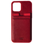 Чехол HDD Luxury Card Slot Case для Apple iPhone 12/12 pro (красный, кожаный)