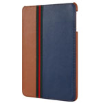 Чехол Nextouch Leather case для Apple iPad mini/iPad mini 2 (синий/коричневый, кожанный)