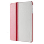 Чехол Nextouch Leather case для Apple iPad mini/iPad mini 2 (белый/розовый, кожанный)