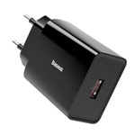 Зарядное устройство Baseus Speed Mini Charger универсальное (сетевое, 18W, Quick Charge 3.0, черное)