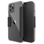 Чехол Raptic Engage Folio для Apple iPhone 12 pro max (черный, кожаный)