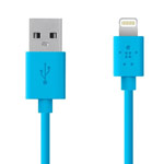 USB-кабель Belkin Charge/Sync Cable для Apple iPhone 5/iPad 4/iPad mini/iPod touch 5/iPod nano 7 (синий, Lightning)