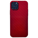 Чехол Coblue Carbon Case для Apple iPhone 12/12 pro (красный, пластиковый)