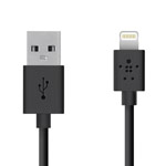 USB-кабель Belkin Charge/Sync Cable для Apple iPhone 5/iPad 4/iPad mini/iPod touch 5/iPod nano 7 (черный, Lightning)