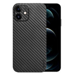Чехол memumi Slim Carbon case для Apple iPhone 12 (черный, пластиковый)