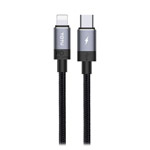 USB-кабель Totu Speedy Series BPD-001 (Lightning, USB-C, 30W/18W, PD, черный, 1.2 м)