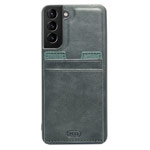 Чехол HDD Luxury Card Slot Case для Samsung Galaxy S21 (темно-зеленый, кожаный)