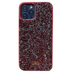 Чехол Swarovski Crystal Case для Apple iPhone 12/12 pro (красный, гелевый)