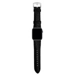 Ремешок для часов Kajsa Genuine Leather Pearl Pattern Band для Apple Watch (38/40 мм, черный, кожаный)