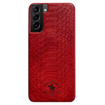 Чехол Santa Barbara Knight для Samsung Galaxy S21 (красный, кожаный)