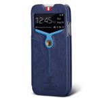 Чехол Nextouch InTheAir Opera case для Samsung Galaxy S4 i9500 (темно-синий, кожанный)