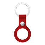 Чехол-брелок Coblue Anti-Lost Tracker case для Apple AirTag (красный, кожаный)