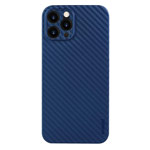 Чехол memumi Slim Carbon case для Apple iPhone 12 pro max (темно-синий, пластиковый)