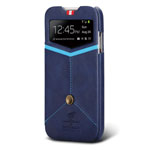 Чехол Nextouch InTheAir Sharp case для Samsung Galaxy S4 i9500 (темно-синий, кожанный)