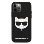 Чехол Karl Lagerfeld K/Choupette case для Apple iPhone 13 pro max (черный, силиконовый)