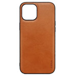 Чехол Coblue Leather Case для Apple iPhone 13 pro (коричневый, кожаный)