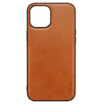 Чехол Coblue Leather Case для Apple iPhone 13 pro max (коричневый, кожаный)