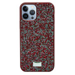 Чехол Swarovski Crystal Case для Apple iPhone 13 pro (красный, гелевый)